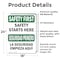 Signmission Safety Culture Sign, 18 in Width, Vinyl Decal, Rectangle, Bilingual OS-2PACK-SF-D-1824-L-10875 - alternate 6